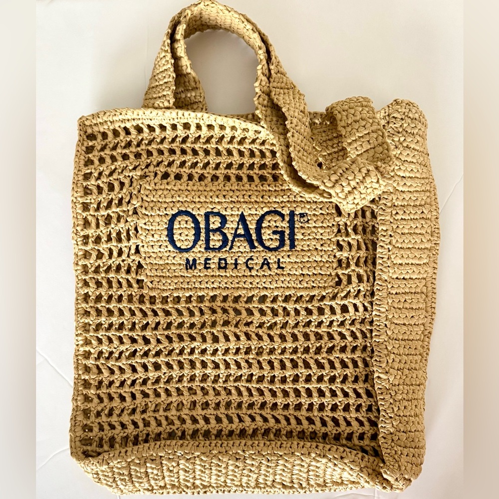 Obagi Straw Tote Bag - NWT